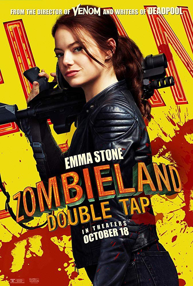 پوستر فیلم «سرزمین زامبی ها 2»(Zombieland: Double Tap) با بازی اما استون